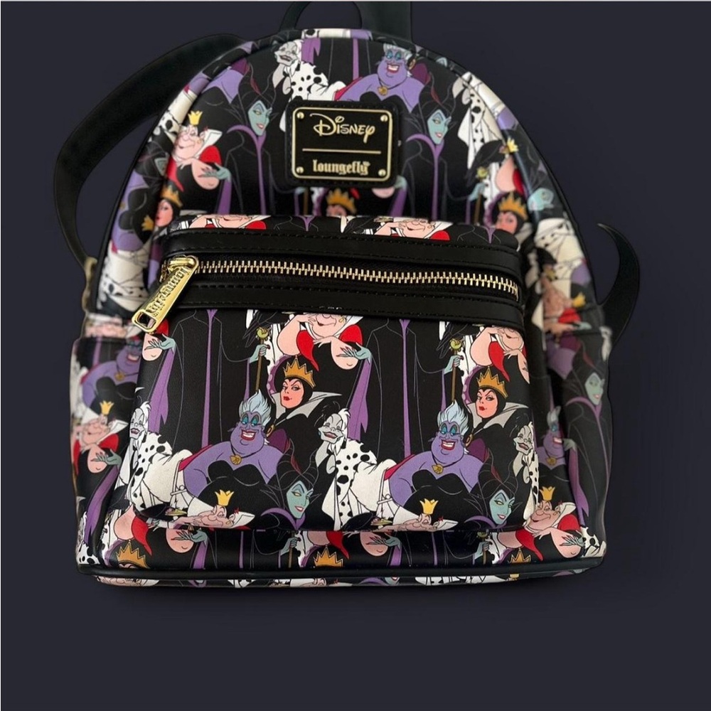Loungefly Disney Villains Multicolor Backpack